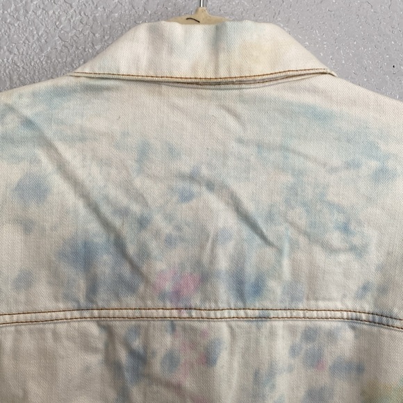 Free People Denim Trucker Jacket Liberty Wash Size XS/Small - Picture 9 of 10